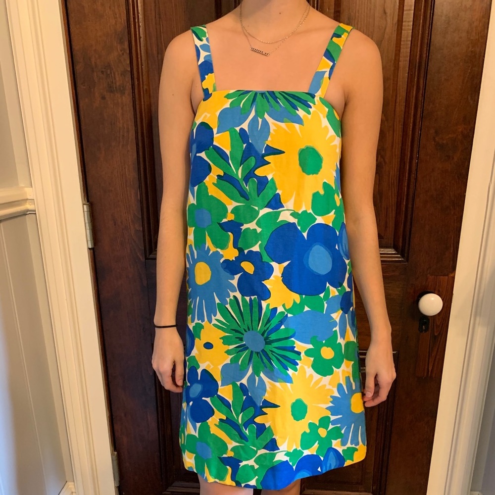 J Crew Floral Dress Size 00